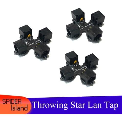 Throwing Star LAN Tap Network Packet Capture Mod Replica Monitoring Ethernet Communication Passive Ethernet Tap