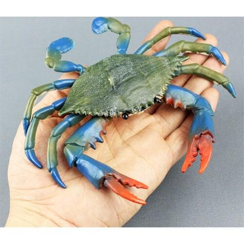 Mini Simulation Crab Figurine Miniatures Garden Fairy Moss Terrarium Diy Home Decor Bonsai Craft PVC Animals Model