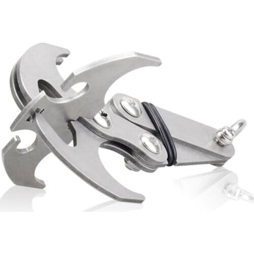 Ourpgone Multifunction Stainless Steel Gravity Hook Foldable Grappling Climbing Claw Outdoor Tool