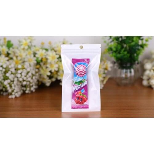 100pcs 8.5*16cm Reusable Grocery/Gift/Jewelry/Electronic parts/Cellophane bags Transparent Zipper Clear Packaging Pack Poly Bags