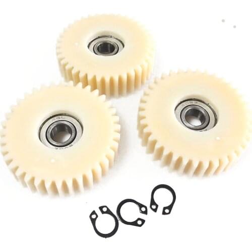 Bafang Motor SWX02(G02)/FAT Hub(G06) Nylon Gear set Spare Part for Replacement 36 Teeth Geared 3PCS with Circlip Ring