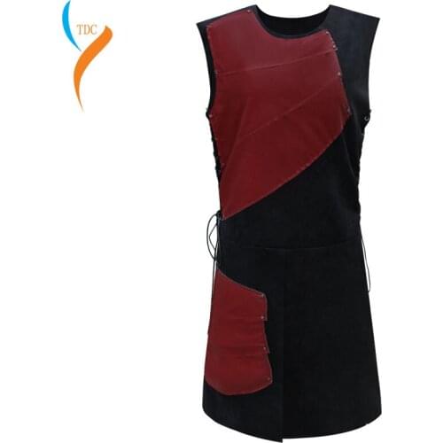 Mens Medieval Archer Larp Knight Hero Costume Warrior Armor Armour Outfit Roman Solider Gear Coat Clothing for Adult men M-XXXL