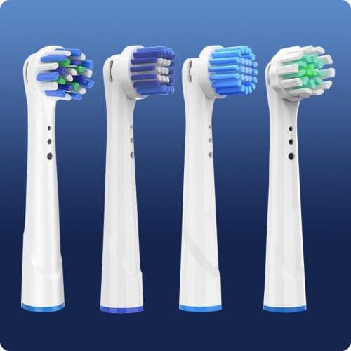 IDestone 4pcs Replacement Toothbrush Heads for Braun Oral B Electric Toothbrush to Keep Healthy Brushing and Hygienic Storage