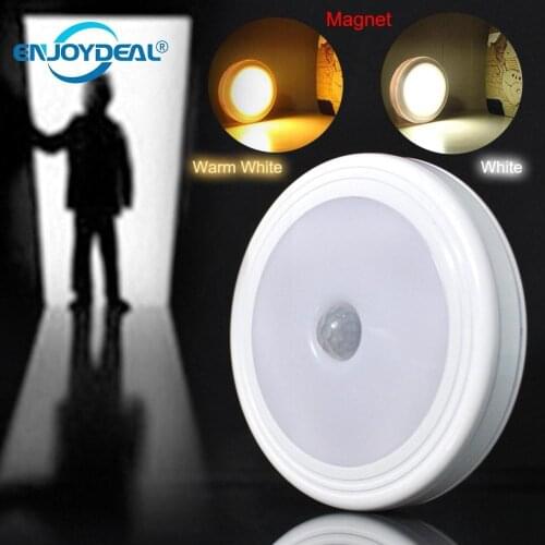 5 LED Body Motion Sensor Night Light Magnetic Lamp PIR Infrared Detector Wireless Wall Lamp luminaria Home Bathroom Corridor
