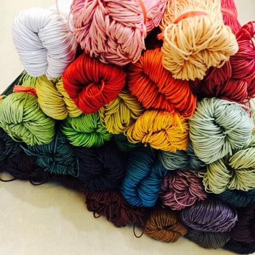 New about 400m fashion 2mm Cotton Wax Cord line rope cord string diameter bundle parts Choose Bracelets Jewelry accessories