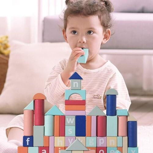 Childrens Wooden Puzzles, Colorful Building Blocks, Early Education For Men And Women, Stacks Of High Educational Toys