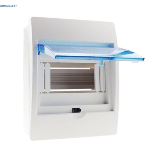 P15D 4-6 Ways Plastic Distribution Box Transparent Lid Power Distribution Protection Box For Miniature Circuit Breaker