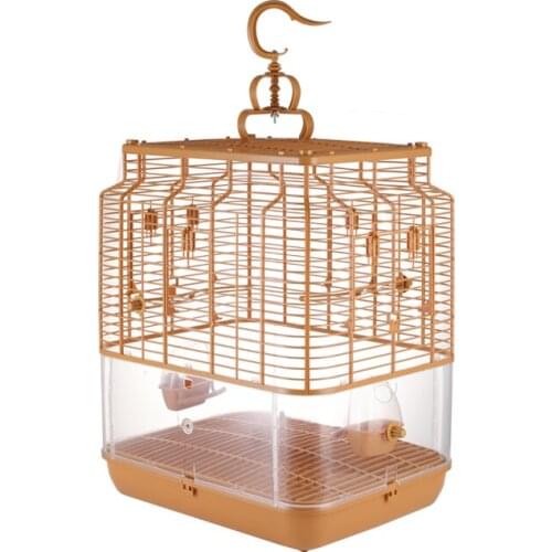 Plastic Tray Bird Cage Transparent Large Breeding Cage Houses Outdoor Bird Cage Parrot Jaulas Grande Feeding Supplies BS50BC