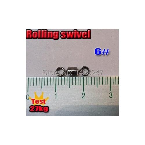 2015hot fishing rolling swivels size:6# test 27kg quantity:200pcs/lot