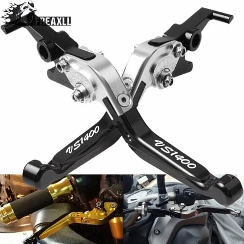 For Suzuki VS1400 GLPH-GLPV 1987-1999 Adjustable Extendable Folding CNC Motorcycle Accessories Brake Clutch Levers Handle Grips