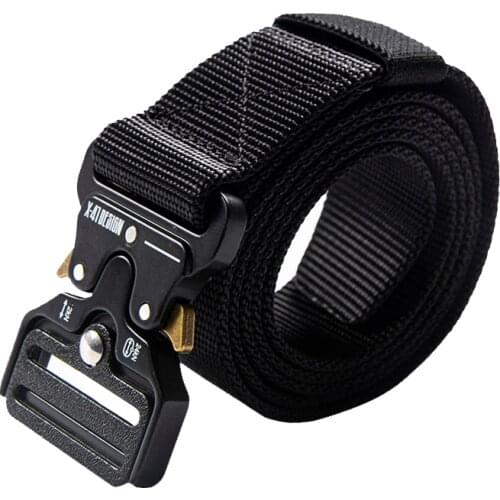 Techwear Tactical Hip Hop Men Belts Military Nylon Sports Lightweight Magnetic Buckle Jogger Outdoor Tooling Casual Waistband