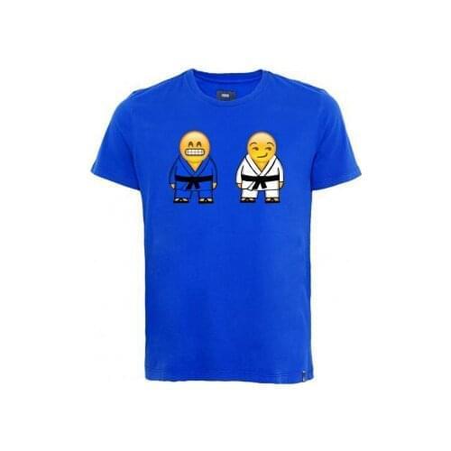 Judo emoticons T-shirt blue