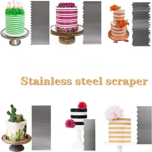 Stainless Steel Scraper Pastry Cutters Baking Cake Cooking Dough Kitchen Accessories Baking Decorating Tools Kitchen Cake Tools