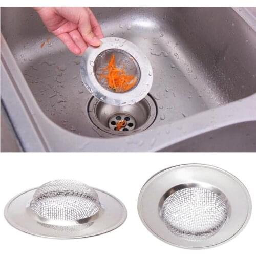 Drain Sink Stainless Steel Bathtub Hair Catcher Stopper Shower Drain Hole Filter Trap Kitchen Metal Sink Strainer Floor Tool