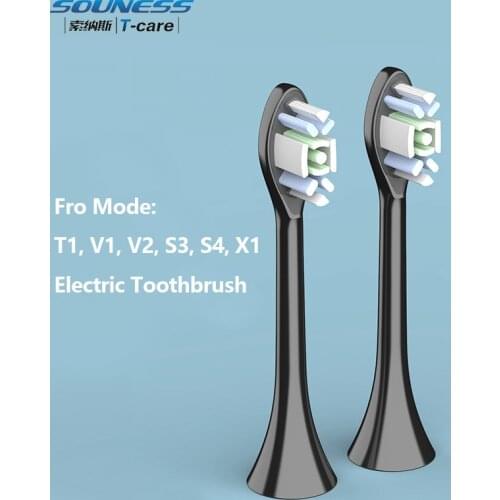 Replacement Brush Head for T1/ V1/ V2/ S3/ S4/ X1 Electric Toothbrush Copper Free Bristle Toothbrush Head Cleaning Care