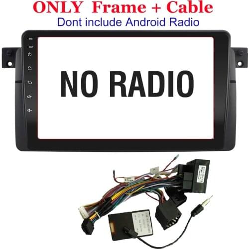 2Din DVD Stereo Panel Trim For BM W 3 Series E46 Fascia Radio Installation Frame Multimedia Video Player Panel Fascias