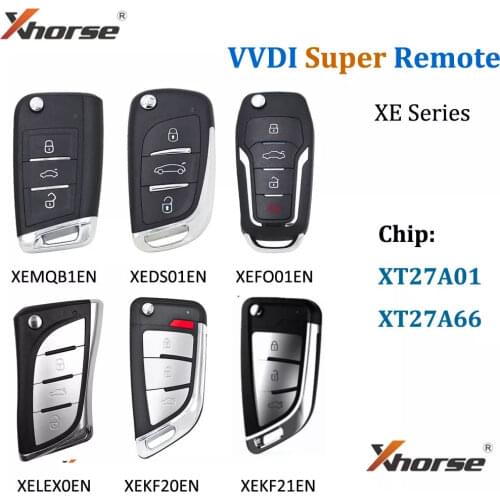 Xhorse VVDI XE series Super Remote XEDS01EN/XEFO01EN/XEMQB1EN/XELEX0EN/XEKF20EN XT27A Chip for VVDI2/VVDI Key Tool Max