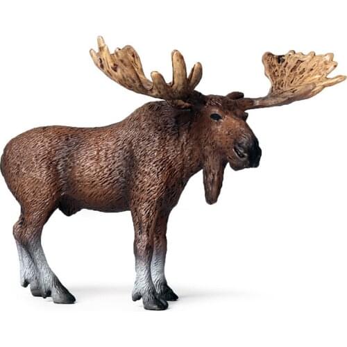 Wapiti Model Action Figure Simulation Wild Animal Action Figures Collection PVC Toy Kids Gift