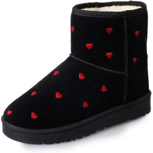 Women Boots Winter Warm Snow Boots Women Fashion Platform Flock Ankle Boots Female Non-Slip Casual Flat Cotton Shoes