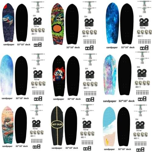 32in Land Surfing Skateboard CX4 Skateboard Bridge Big Fish Board Four-wheel Street Brushing Skateboard Professional Skateboard
