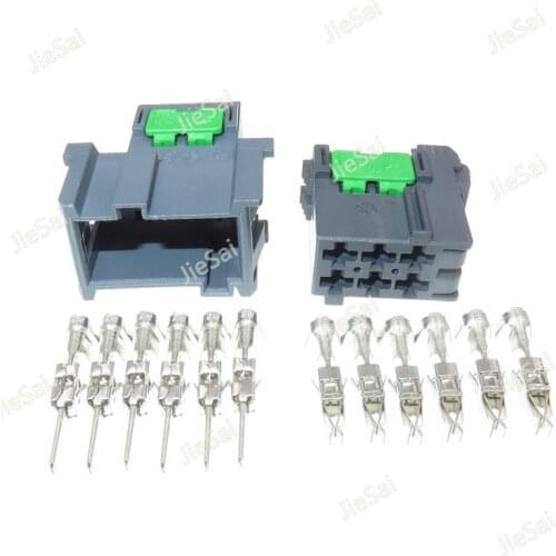 6 Pin 1-965641-3 1-965640-3 Auto Audio Socket BCM Computer Amplifier Plug Female Male For Benz BMW Porsche