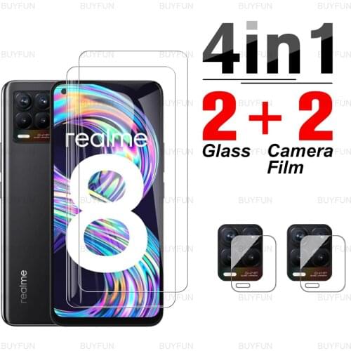4in1 Tempered Glass For OPPO Realme 8 Scratch Resistant Screen Protector for oppo realme 8 7 5G realmi8 7 pro 7i camera film