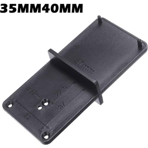 85*40mm Woodworking Hinge Hole Drilling Guide Locator DIY Hole Opener Template Drill Bit Positioning Plate Resist Hinges Tool