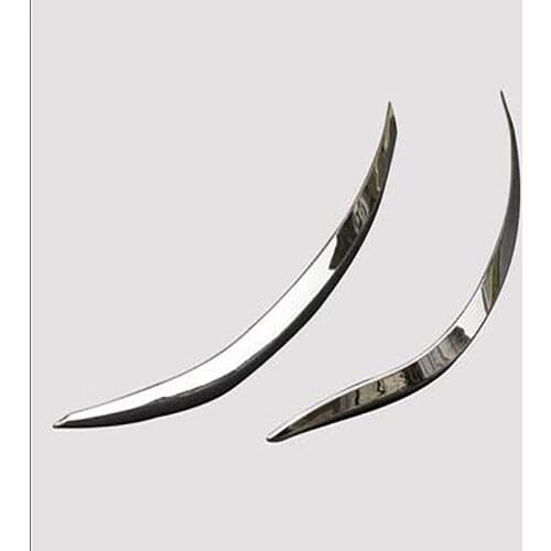 ABS Chrome Front Bumper Foglight Eyelid Garish Strips Trim Exterior Moulding Car Styling For Nissan Qashqai J11 2016-2019