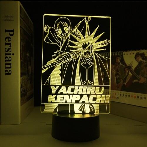 Anime Bleach Yachiru Kenpachi 3d Lamp Kusajishi Led Night Light for Bedroom Decor Birthday Gift Anime 3D Lamp
