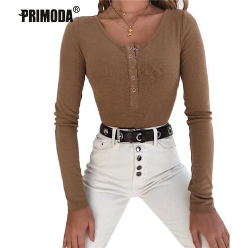 Female Skinny Body Spring Autumn Bodycon Bodysuit Feminino Solid Sexy Club Stretchy Rompers Long Sleeve Knitted Bodysuit PR0044