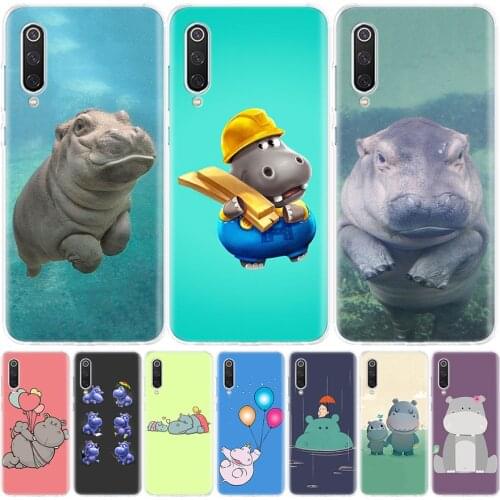 Cute animal cartoon hippo Phone Case for Xiaomi Redmi Note 10 9 9S 8T 8 7 8A 7 7A 6 6A 9A 9C S2 K20 K30 Pro Fashion Cover Coque