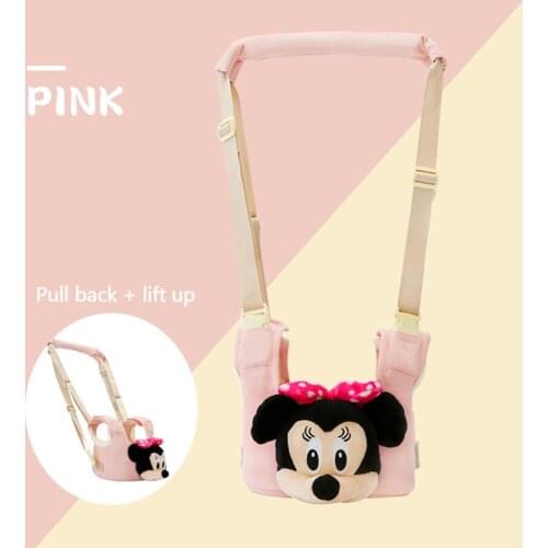 Disney 3D doll Baby Harness Assistant Toddler Strap Baby Walker Leash For Kids Learning Walking Baby Belt Child Safety