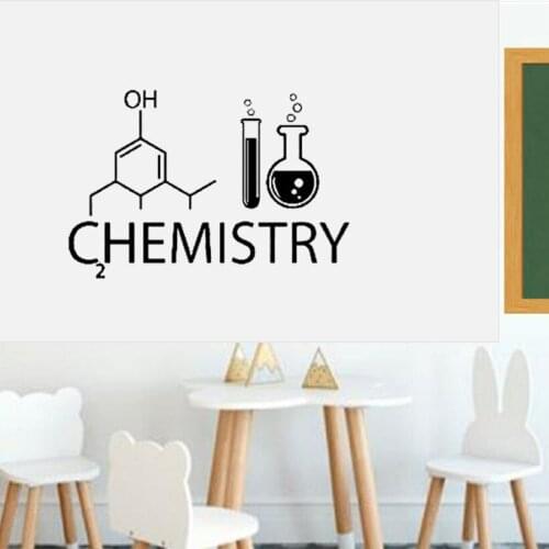 Chemistry Wall Sticker Classroom School Wall Decal Science Lab Decal Vinyl Class Poster Lab Poster Science Class Wall Decor C573