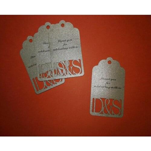 Personalized printed custom initials Party Favor Tags wedding wish tree present tag bridal BABY SHOWER Birthday booking Cards