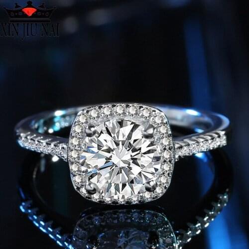Classic Women Luxury Zirconia Wedding Rings With White Gold Color Zircon Crystal Engagement Ring Jewelry Gift anillos mujer