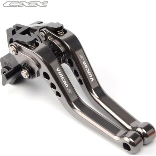 Short Clutch Brake Levers CNC Adjustable For KAWASAKI VULCAN S 650 2015 2016 2017 2018 vulcan s 650