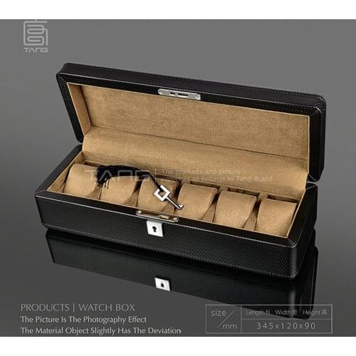 New Leather Watch Boxes Case With Lock New Black Watch Display Case Box Mechanical Watch Organizer Women Jewelry Storage Hollder