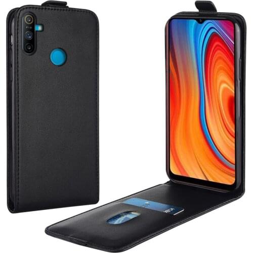 Flip Up and Down Leather Case for Realme Narzo 10A RMX2020 RMX2020 RMX2021 Vertical Cover for Narzo 10A 10a Case Phone Bag