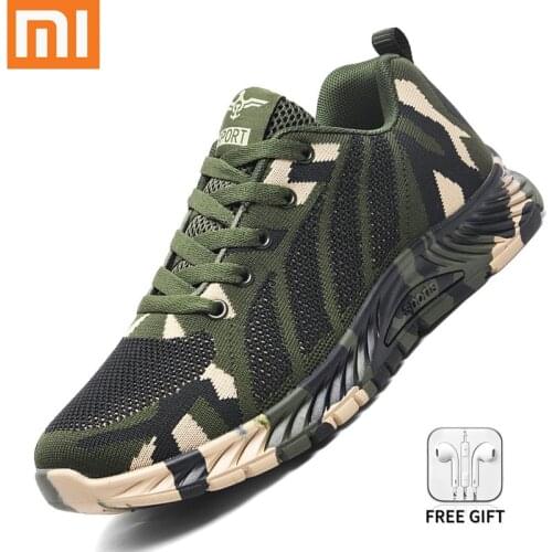 Xiaomi Men Sneakers Breathable Casual Shoes Unisex Camouflage Lightweight Walking Shoes Lace-up Tenis Masculino Couple Trainers