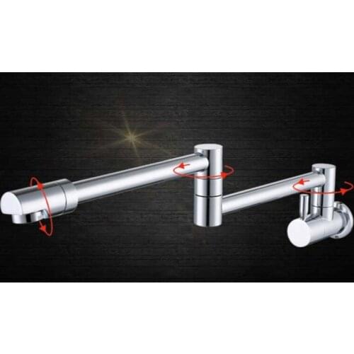 Brass chrome surface Single Hole Single Liver Wall mounted only Cold Water Basin Faucet SF404