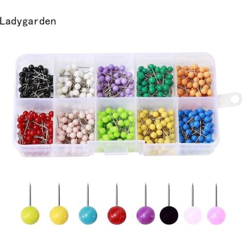 500PCS 4MM Mini Push Pins Round Ball Head Map Tacks with Stainless Point for Office Home Crafts DIY Marking Push Pins