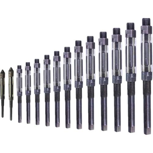 1PC Adjustable Hand Reamer HSS Size Range Alloy Steel Reamer Hand Reamer Machine Cutting Tools (10/12/15/17/19/20/21/23/25/26mm)