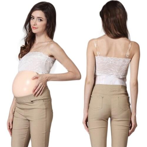2500g 7~8 months fake pregnant belly realistic pregnancy test silicone tummy crossdressing movie props