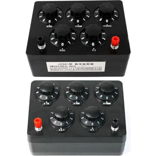 0-9999.9 Ohm Variable Resistance Box Decade Resistor Experimental Equipment For Physical School Teaching Iron Good Quality