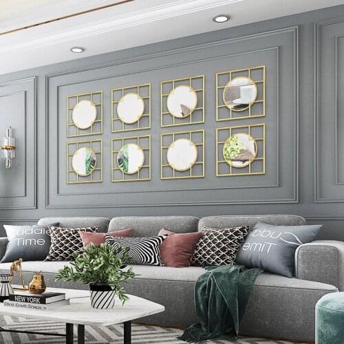 Modern Nordic style home decoration accessories living room wall hanging decor bedroom Metal wrought iron Hang wall decoration