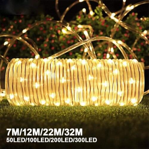 Solar LED Light Outdoor Decor Holiday Light Garden Garland Waterproof Wedding Decoration String Light Festoon LED Fairy Light