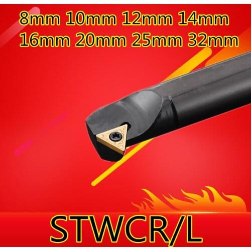 1PCS 8mm 10mm 12mm 14mm 16mm 20mm 25mm 32mm STWCR09 STWCR11 STWCR16 STWCL11 STWCL16 the Right/Left Hand CNC Turning Lathe tools