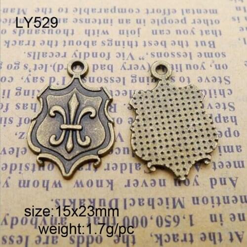 25pcs Antique Bronze Alloy Retro Anchor Charm Pendant Vintage Jewelry Findings Accessories 15x23mm