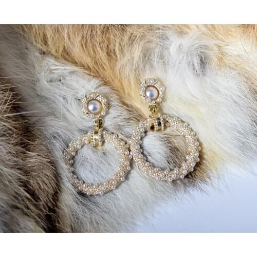 Pearl atmosphere earrings temperament fashion luxury ladies earrings