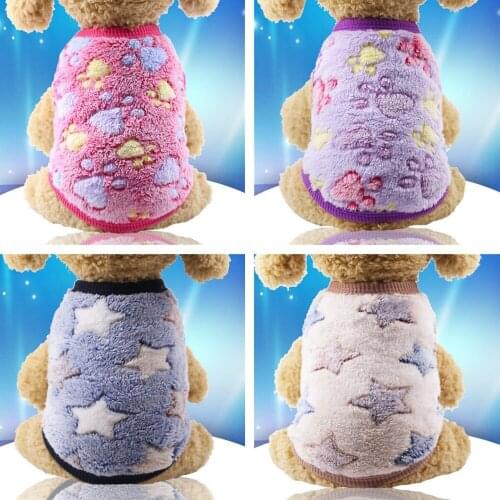 1Pc Dogs Clothing Hoodies Coat Puppy Fleece Autumn And Winter Printing Fashion Beautiful Warm Cute Chihuahua Pet Cats Clothes